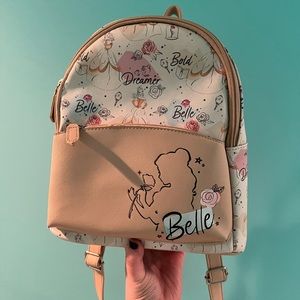 Beauty and the beast belle Dani Nicole mini backpack